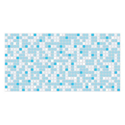 Панель ПВХ мозаика голубая, 955*480 мм