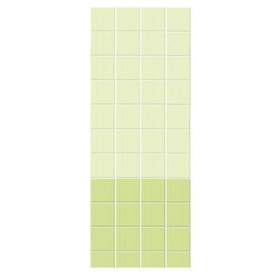 Панель ПВХ UNIQUE 250*2700 яблоневый цвет зеленый фон (узор из 2шт) комплект