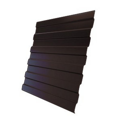 Профнастил стеновой полиэстер С8 0,35-0,4х1200х2500мм шоколадно-коричневый Ral-8017
